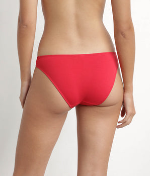 Women's cotton midi briefs Rouge Chéri Dim Daily