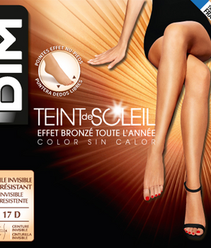 Collant Teint de Soleil, coloris terracotta Effet nu intégral 17D