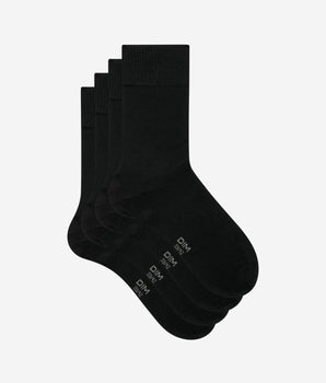 Lot de 2 paires de chaussettes noires Homme - Bambou