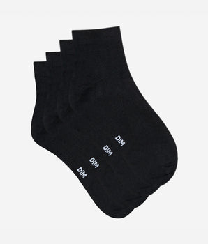 Pack of 2 pairs of women’s second skin ankle socks in black