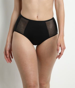 Slip taille haute noir ventre plat EcoDIM