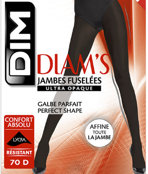 Black Diam’s Jambes Fuselées 70 blackout leg shaper tights