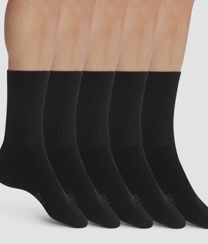 Pack of 5 pairs of men's socks Black EcoDim Sport