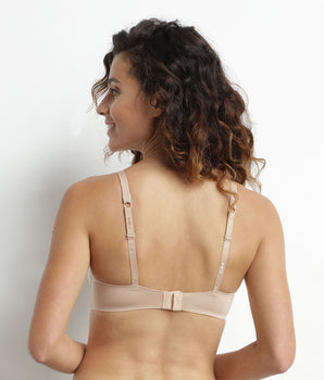 InvisiFree nude wireless padded triangle bra