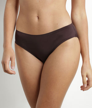 Dim InvisiFree precious brown microfibre briefs