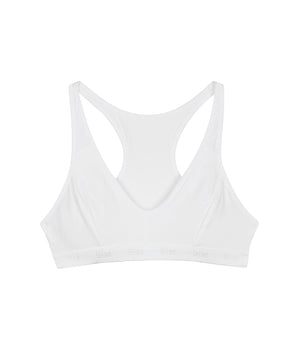 Brassière de sport blanche DIM Pocket Micro Girl