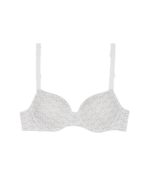 Soutien-gorge fille à armatures blanc imprimé logo Dim Touch