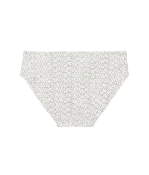 Culotte fille blanche imprimé logo - Dim Touch