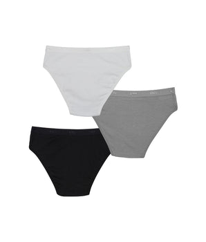 Lot de 3 culottes blanche, noire, grise Les Pockets DIM Girl