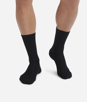 Men's socks in black viscose Dim Bambou