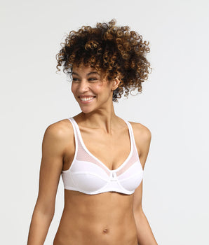 Soutien-gorge emboîtant avec armatures blanc Generous Coton Bio Dim