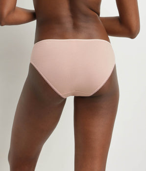 Clay Pink organic cotton and feather duster midi briefs Dim Generous