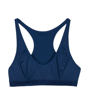 Dim Micro girls' blue microfibre triangle sports bra