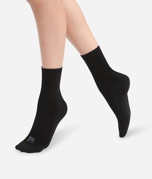 Lot de 2 paires de chaussettes femme tissu renforcé Noir Ultra Resist