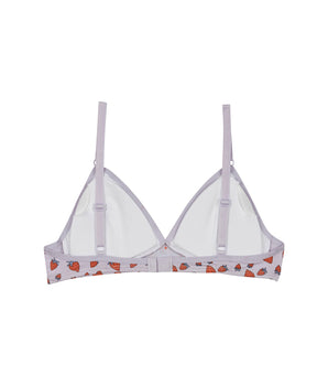 Soutien-gorge triangle coton stretch sans armature Fraises Les Pockets