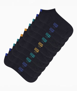 Pack of 5 pairs of children's socks in cotton Navy Blue Écodim