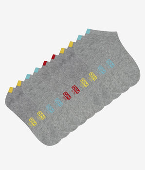 Pack of 5 pairs of children's socks in Heather Gray EcoDim cotton