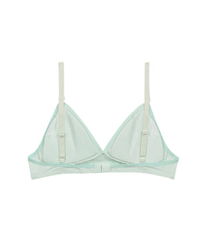 Soutien-gorge triangle sans armature en coton bio Bleu Pastel Skin Care