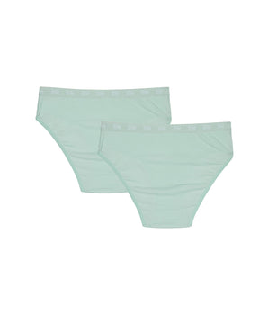 Lot de 2 culottes filles en coton bio Bleu Pastel Dim Skin Care