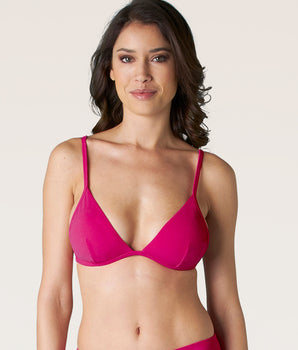 Fuchsia soft bikini top