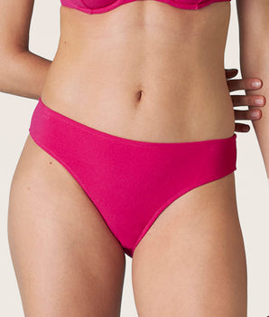 Bas de bikini midi fuchsia