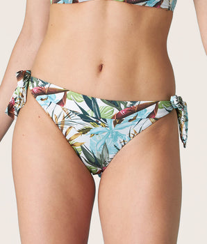 Bas de bikini imprimé tropical