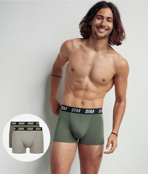 Green Dim Sport Pack of 2 men's boxers with active temperature regulation