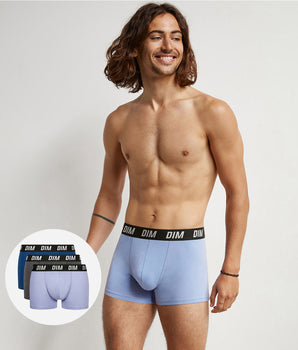 Dim Sport Parma Blue Pack of 3 men's boxers with active temperature regulation