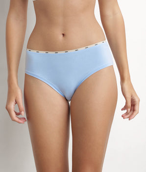 Shorty femme en coton modal Bleu Azur Dim Icons Essentiel