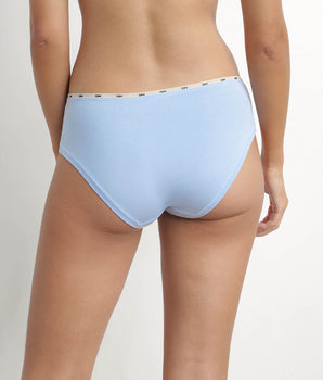 Shorty femme en coton modal Bleu Azur Dim Icons Essentiel