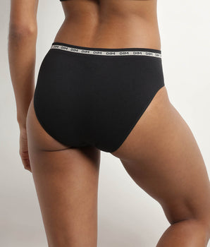 Women's seamless Black polyamide modal briefs Dim Icons Seamless