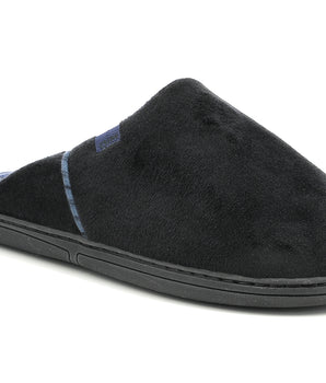 Chaussons noirs et bleus à mémoire de forme pour homme