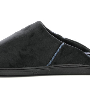 Soft black and blue slippers for men