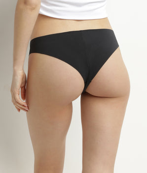 Tanga en microfibre sans couture Noir Dim No Show Invisible