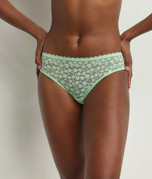 Culotte midi pour femme en dentelle florale Vert d'eau Daisy Lace