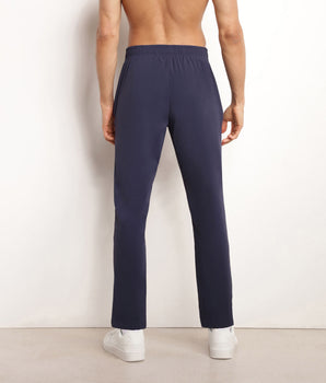 Pantalon de sport chino pour homme en jersey stretch Bleu Dim Move