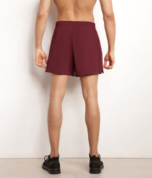 Short de sport homme en matière aérée Bordeaux Dim Move