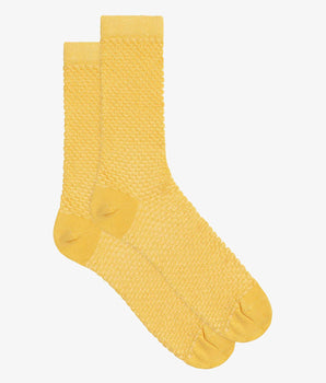 Chaussettes femme en viscose Citron effet gaufré Dim Style