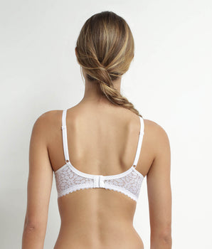 Soutien-gorge triangle avec mousses en microfibre Blanc Daily Dentelle