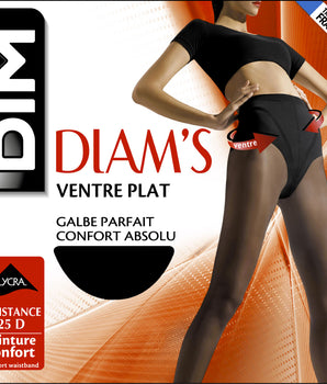 Collant noir Diam's Ventre Plat 25D