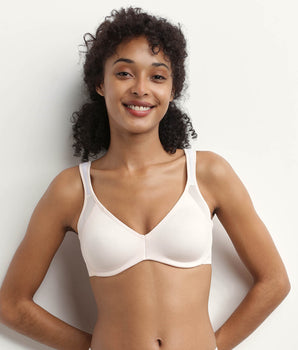 Wireless minimizer bra in Pink Generous Dim