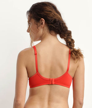 Underwire bra in Flame-red Generous Dim