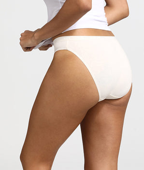 Pack of 3 pairs of Les Pockets Coton knickers in nude/pink/pearl