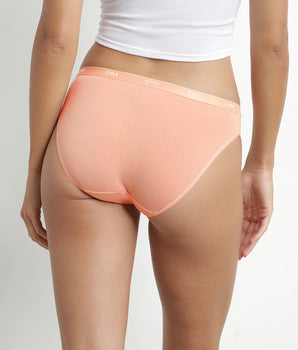 Pack of 3 Speculos Orange stretch cotton panties Les Pockets Ecodim