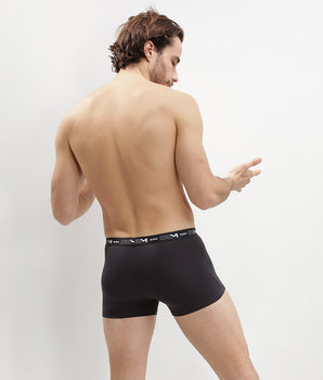 Lot de 2 boxers noirs pour homme Coton Stretch